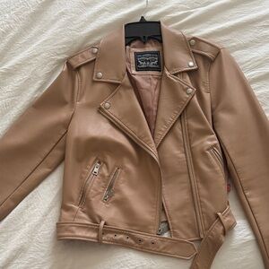 Levi's Light Brown Leather Jacket